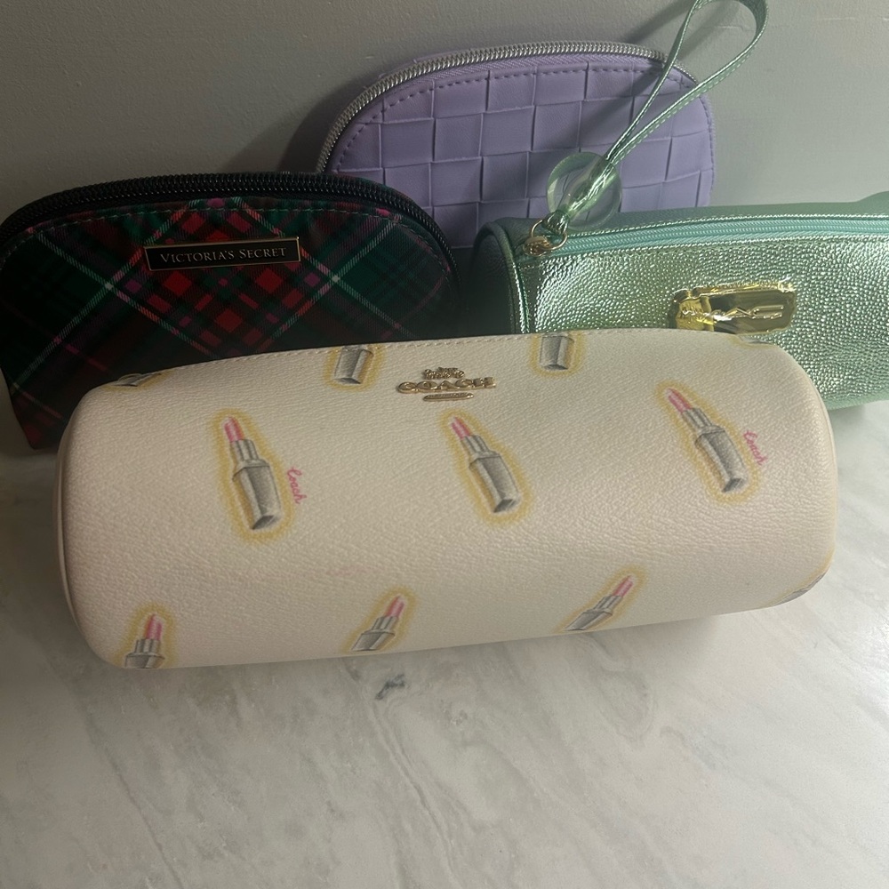 Coach, MAC, and Victoria’s Secret Women's makeup bags
